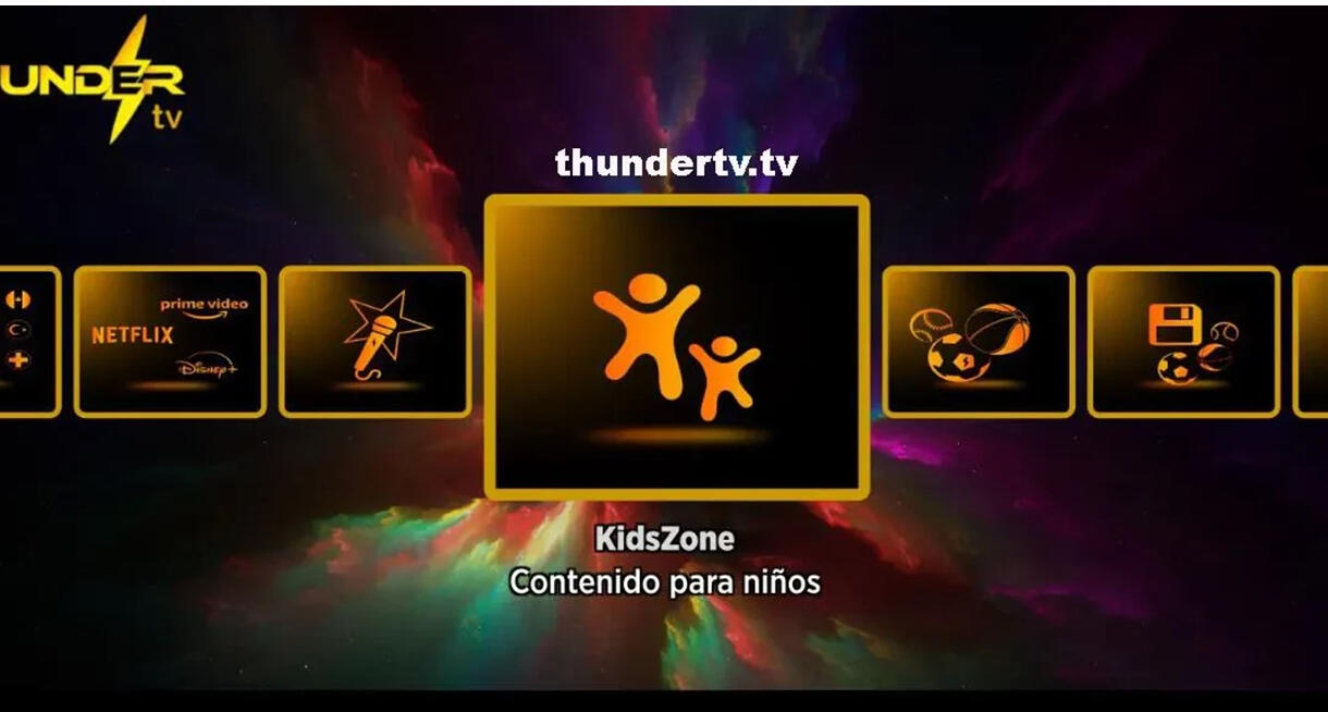 Thunder Panel Panel de control Thunder TV